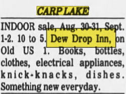 Dew Drop Inn - Aug 28 1980 Ad